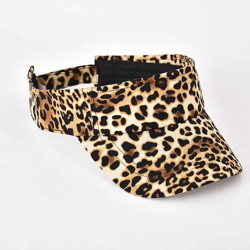 Korean personality leopard hat fashion women's empty top hat Joker women's baseball cap duck tongue tide sun hat manufacturers wholesale