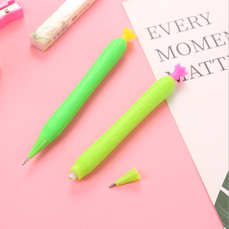Creative mechanical pencil cartoon fruit writing pencil students Children's calligraphy brush plastic activity pencil