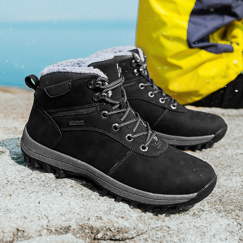 Factory wholesale Martin boots men's autumn and winter Korean version of velvet padded cotton shoes snow boots frock men's shoes wholesale generation