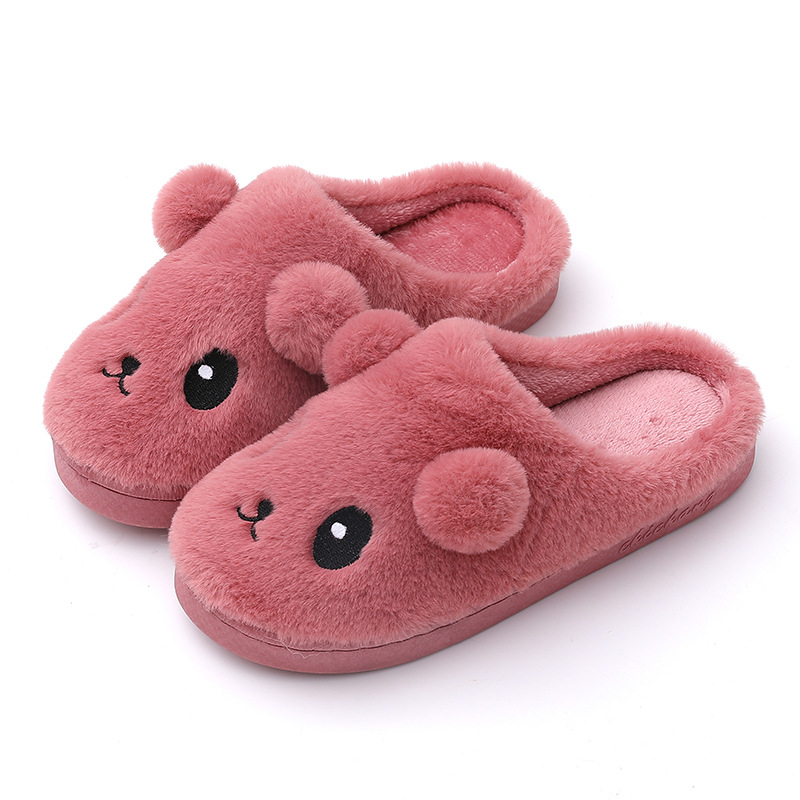 Cotton Slippers Women's Winter Home Warm Indoor Non-slip Thick Bottom Household Cute Moon Men's Cotton Slippers Autumn and Winter