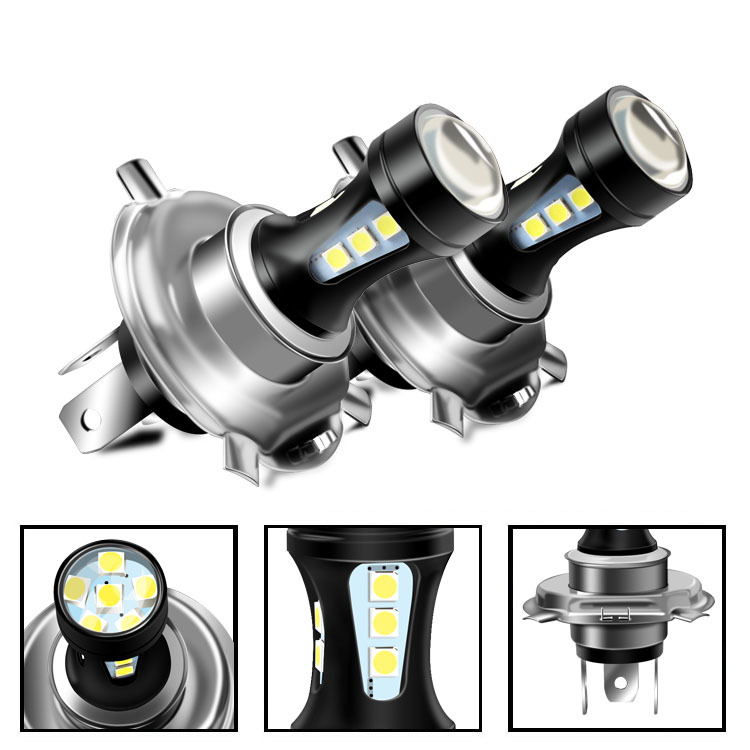Новый автомобиль светодиодные противотуманные фары H4 3030 18SMD светодиодные противотуманные фары мотоцикл фары светодиодные лампы