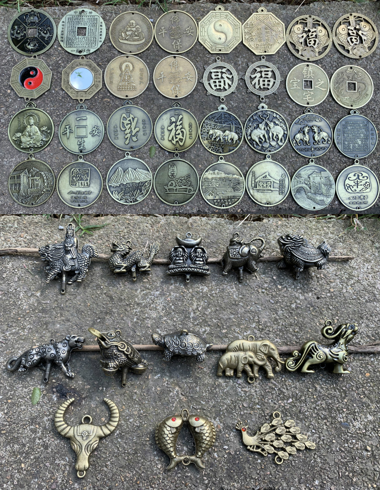 Factory Direct Supply Yunnan Tourism Antique Metal Bell Copper-Zinc Alloy Accessories Hanging Yunnan Craft Gifts