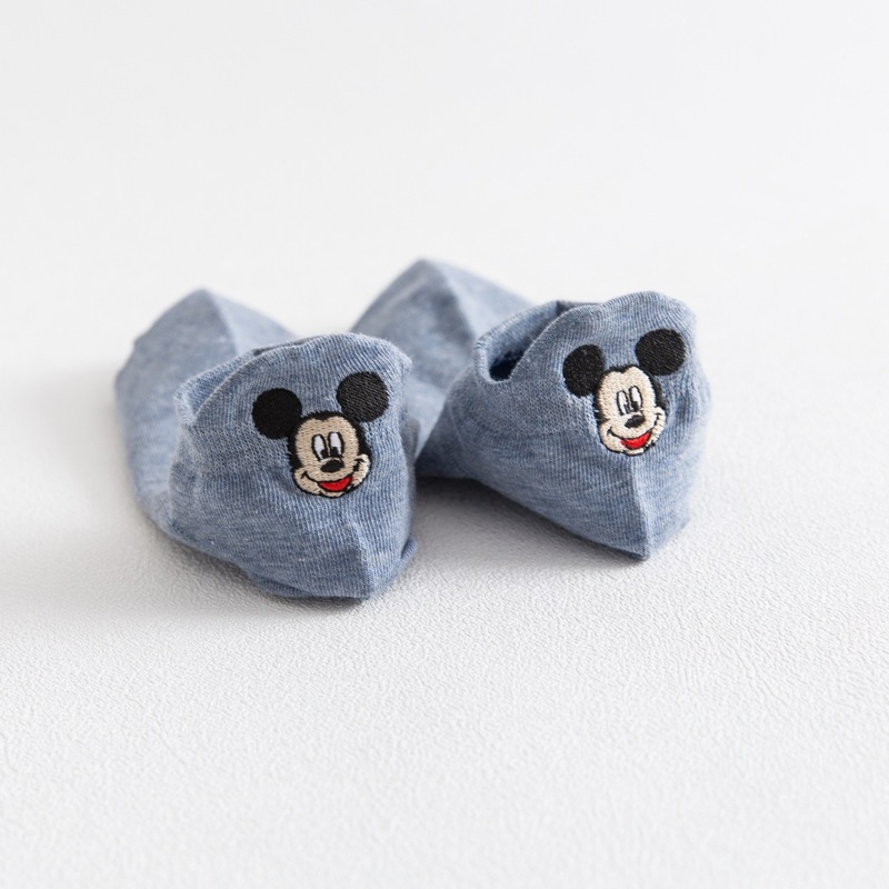 春夏の新品綿のかかと刺繍のミッキーマウスの船の靴下の日本の短い筒の女性のミッキーの靴下の韓国の靴下の卸売り|undefined