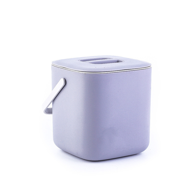 Kitchen Disposal Bin with Lid Double Layer Garbage Sorting Bucket Dry and Wet Separation Household Drain Basket Kitchen Filter Bucket Handle