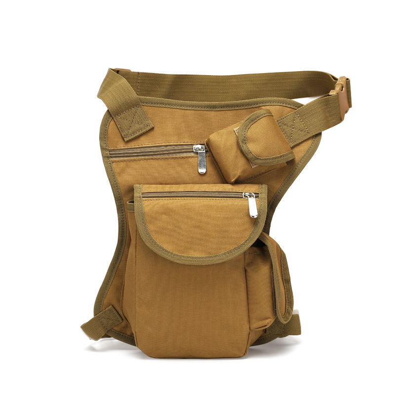 Outdoor sports camouflage tactical leg bag training camping small waist bag mountaineering cycling travel multi-functional waterproof waist bag