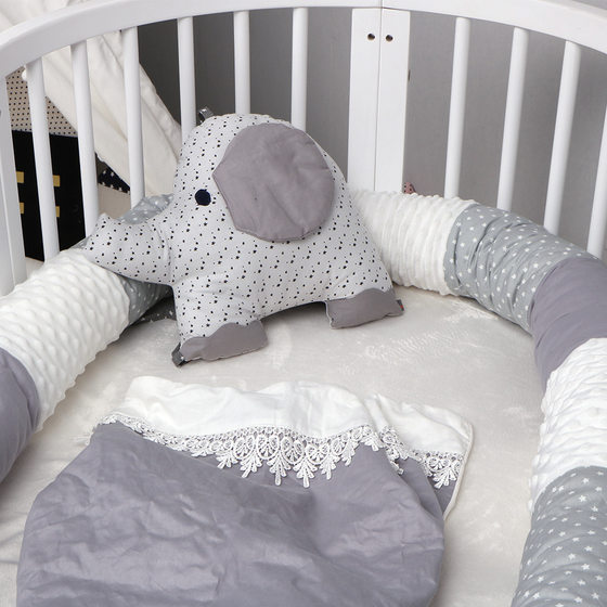 ins Internet Celebrity Long Stitching Children's Bed Wall Cross-border Baby's Bed Wall Removable and Washable Baby's Sleep Guardrail Bed