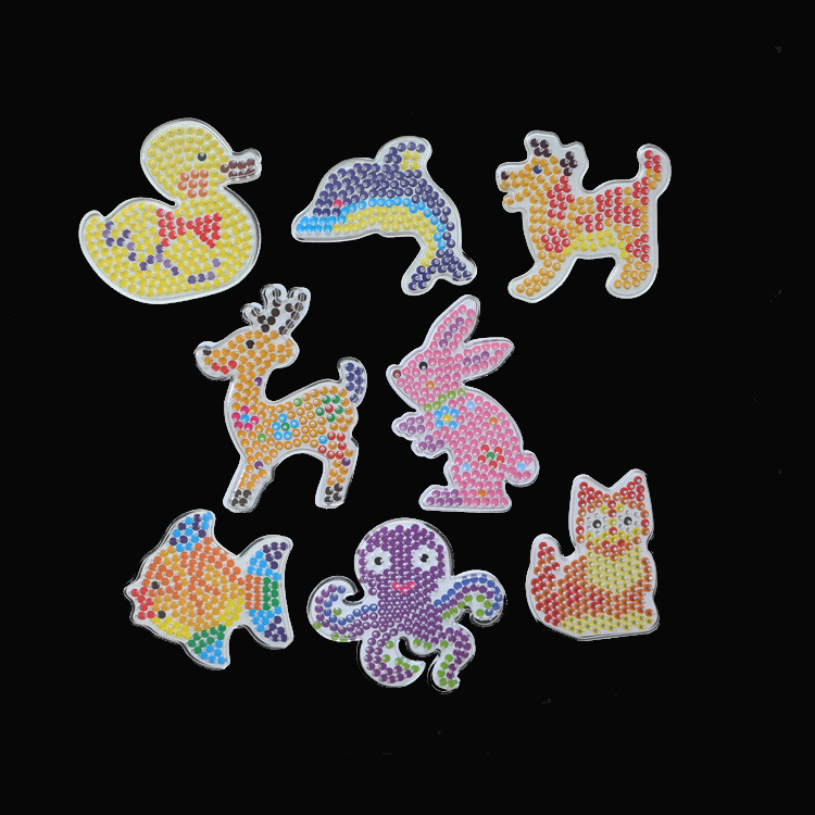5mm spell bean template spell bean Template small DIY puzzle stitching toy send color card