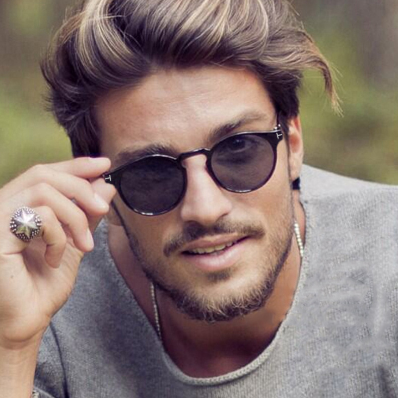 T-shaped round frame sunglasses 2020 new European and American vintage sunglasses fashion street 97050 sunglasses cross-border
