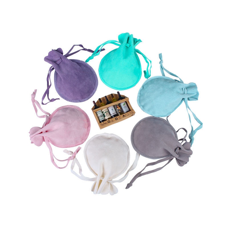 Double-sided velvet jewelry bag jewelry jewelry storage bag in Stock 7 * 9CM ring earrings small cloth bag drawstring gourd bag