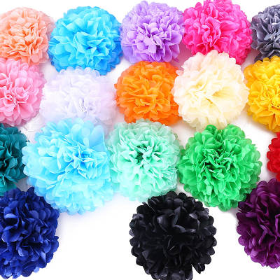 Wholesale European and American decorative paper flower ball pom pom handmade origami flower birthday party decoration store window layout