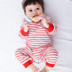 Baby Jumpsuit Spring and Autumn 2023 New Climbing Clothes Baby Autumn Clothes Open Crotch Hatshirt Newborn Pajamas Children's Clothing