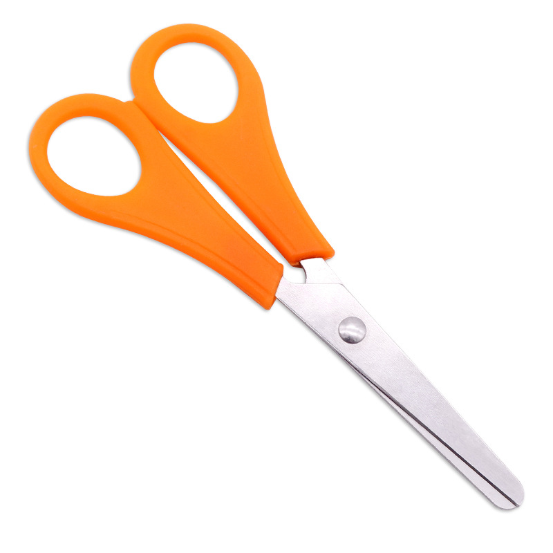 Spot ruler with scale scissors student DIY hand scissors children safety ruler scissors