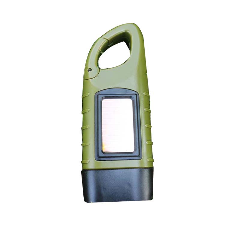 Outdoor multi-function hand power flashlight led emergency energy-saving solar charging camping lamp convenient and waterproof