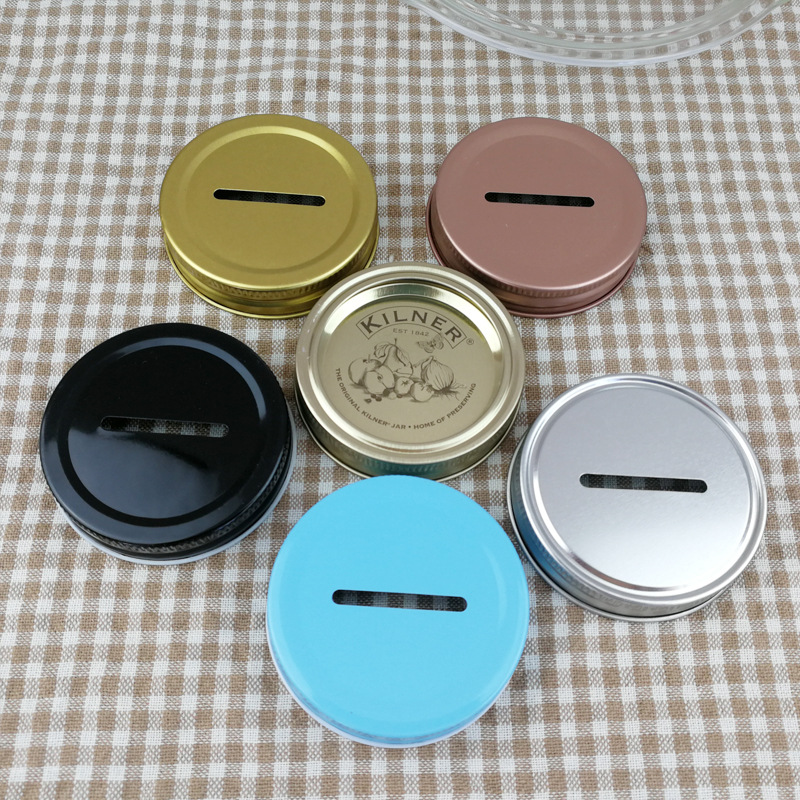 Амазонка Мейсон Jar Крышка 70 мм Мейсон Jar Крышка Жесть Крышка Ручка Чашка Петух Крышка Сэкономьте деньги Крышка