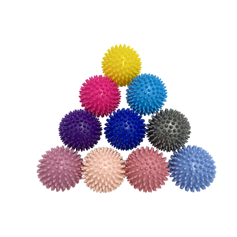 Children's sense of PVC barbed ball massage acupoint color grip ball pointed fascia yoga fitness ball hedgehog laundry ball