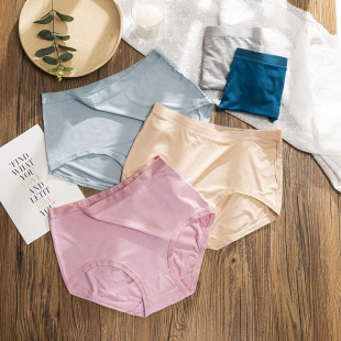 8011 Explosions High Waist Underwear Foreign Trade Women's Underwear Modal Underwear Women's Large Edition Women's Wrap Hip Foreign Trade Explosions