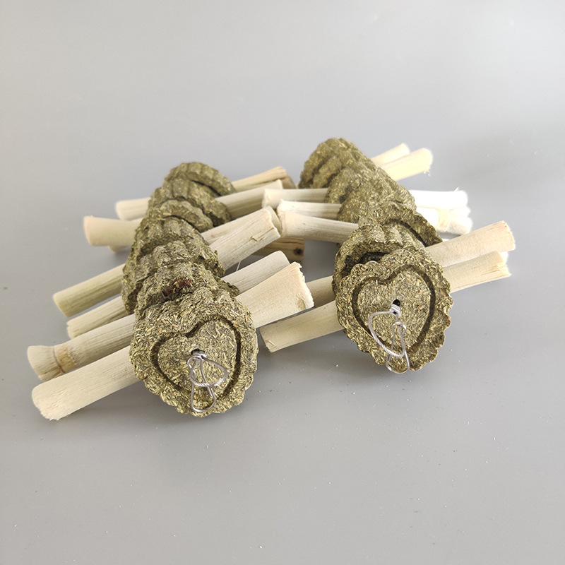 Rabbit Molar Snack Sweet Bamboo Grass Cake String Rabbit Rabbit Guinea Pig Molar Hanging String Molar Stick Rabbit Molar Snack