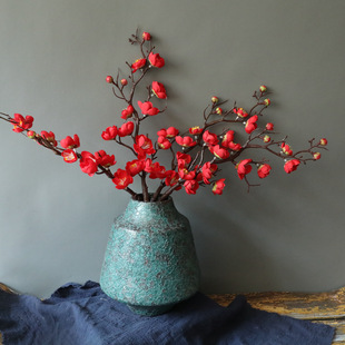 Factory wholesale Chinese plum blossom artificial flower Foreign Trade home decoration wedding fake flower MW36856