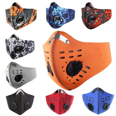 Outdoor running anti-smog breathing valve riding mask activated carbon mask bicycle windproof warm mask dustproof