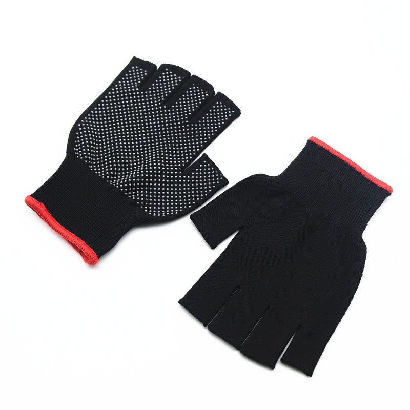 Labor Protection Gloves Thickened Non-slip Wear-resistant Full Finger Broken Finger Half Finger Dew Three Finger Leakage Five Finger Luya Fishing Gloves for Men and Women