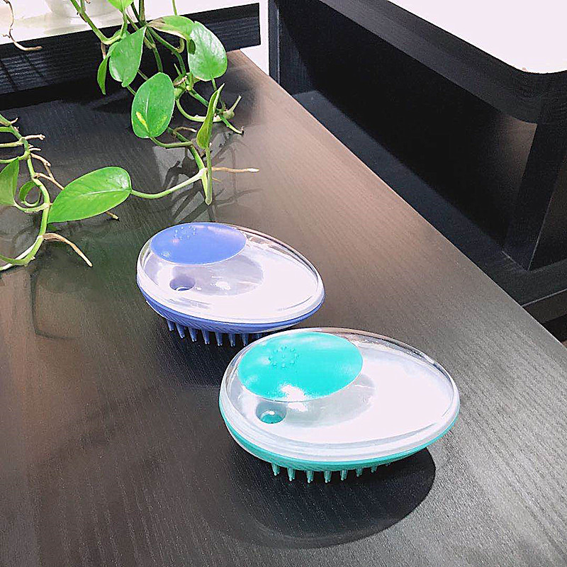EliteYili Pet Supplies Cat and Dog Bathing Massage Brush Bath Liquid Squeeze Dog Comb Cleaning Beauty