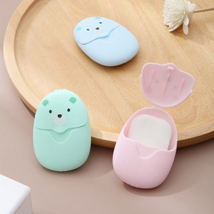 50 Travel Portable Soap Tablets Hand-washing Soap Disposable Travel Carry-on Pocket Mini Small Soap Paper