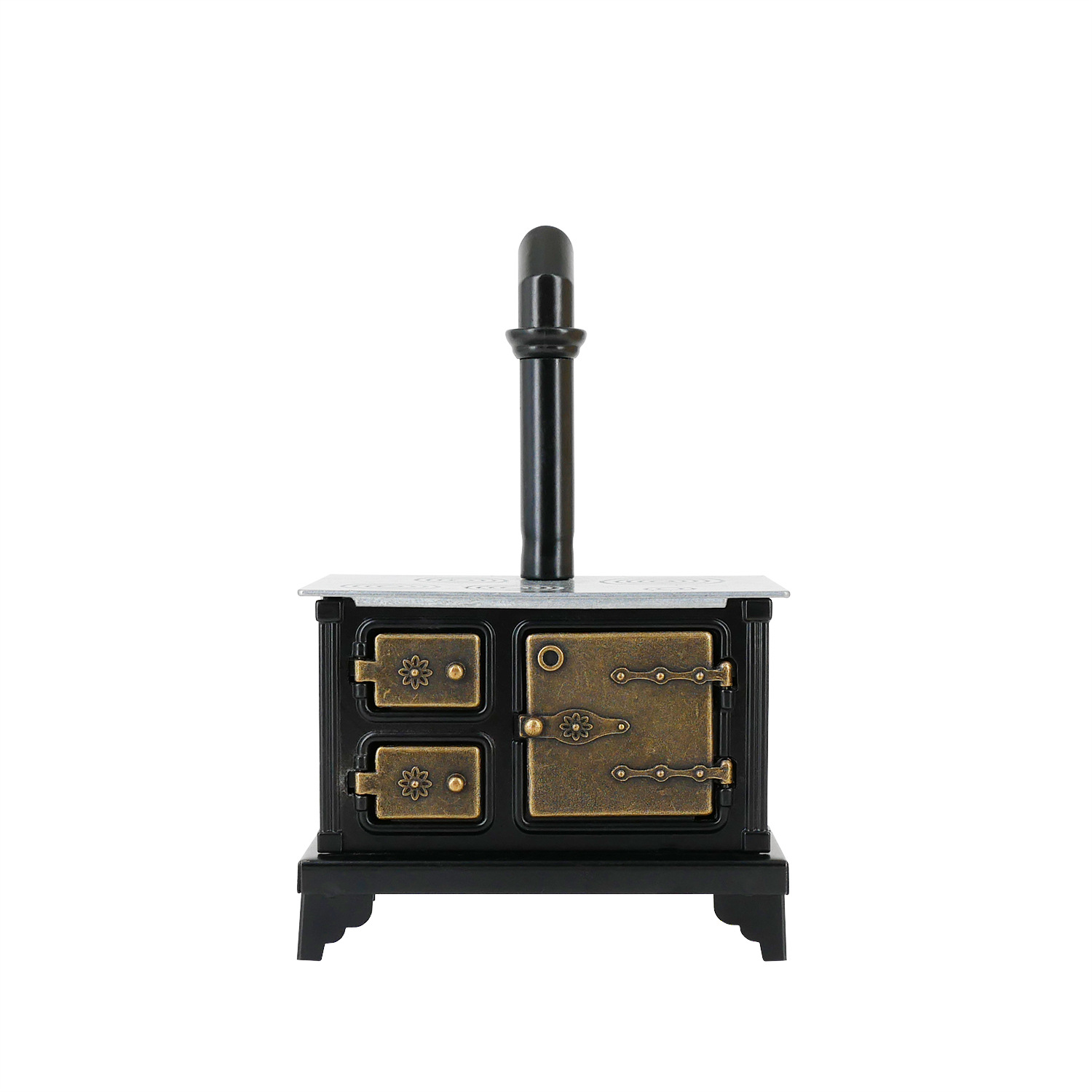 12 points doll house OB11 doll house mini furniture model iron stove long chimney