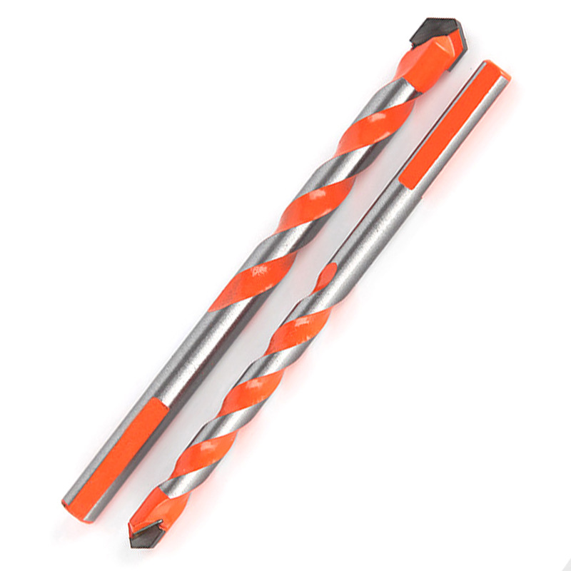 Jingteng alloy four-blade overlord drill set cement wall marble tile Triangle drill metal hole opener