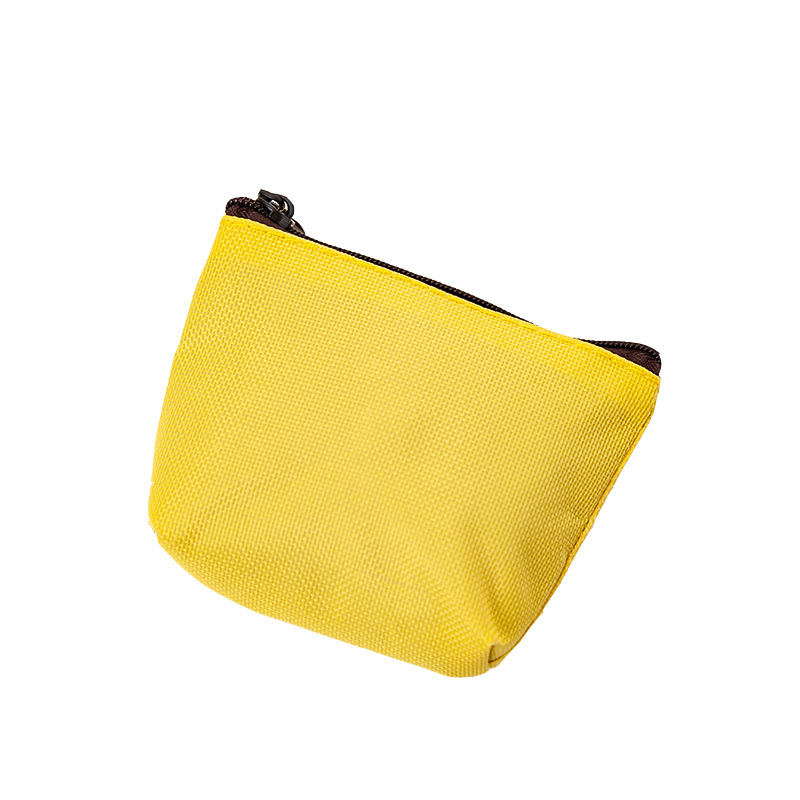 Solid color canvas coin purse to figure printing small wallet coin purse simple logo printing practical advertising gifts gifts