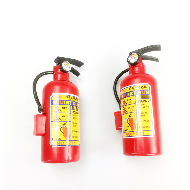 Children's toy fire extinguisher water gun creative spray gun small fire extinguisher push supply stall water gun factory wholesale