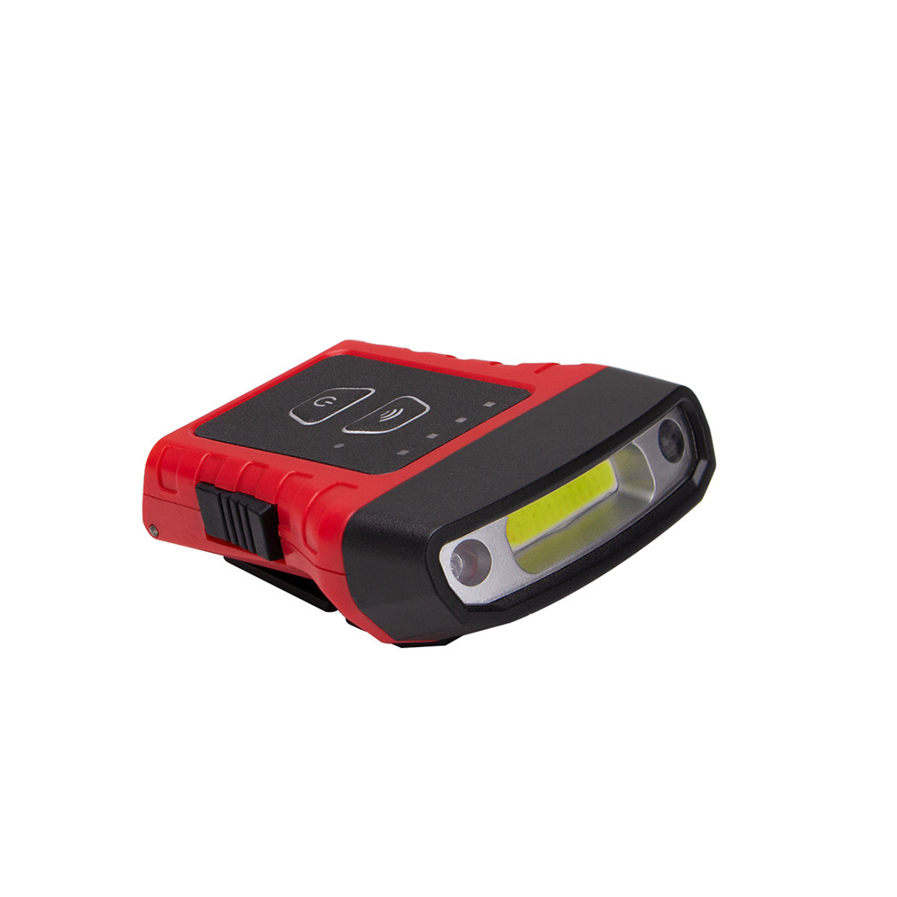 Cross-border new COB cap clip lamp with strong induction headlight can rotate 180 degrees built-in USB charging induction lamp