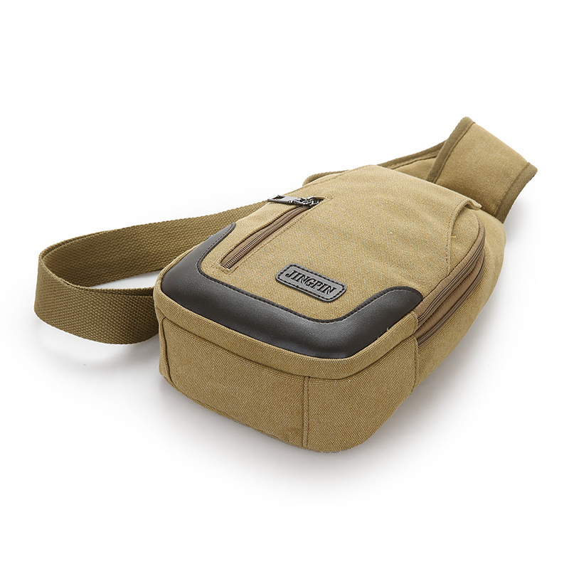 Bag 2023 New Men's Chest Bag Canvas Bag Crossbody Bag Men's Bag Shoulder Bag Chest Small Backpack Casual Waist Bag