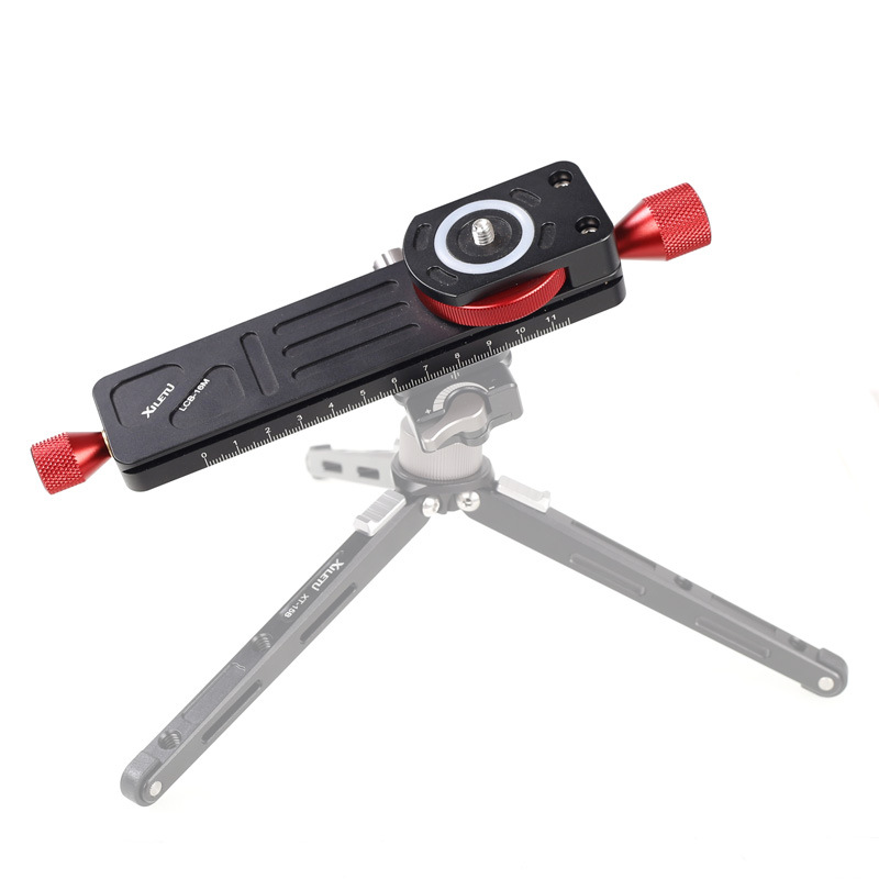 Xiletu macro photography special PTZ quick release plate bracket gear slide Mini Macro photography guide rail