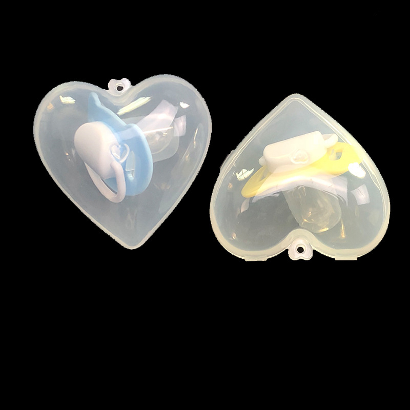 Pacifier box PP storage box portable dustproof bite music storage box single transparent plastic box manufacturer