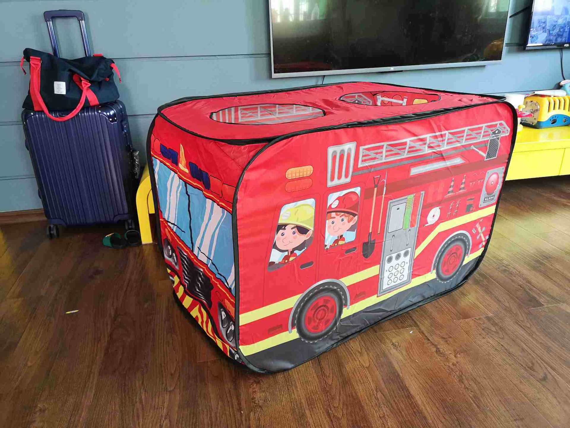 Children's Tent Bus Bus Public Fire Truck Police School Bus Ice Cream Shop Dessert House Game House Tourist Meal