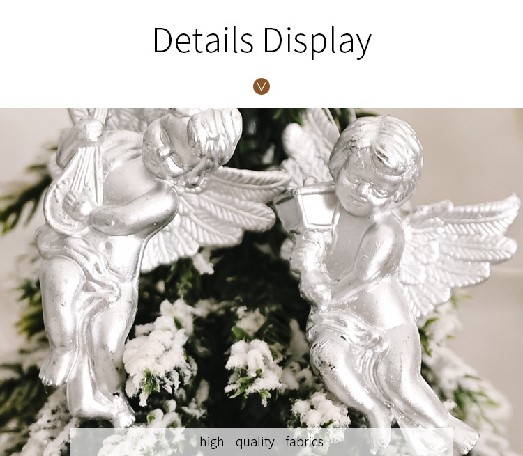 Haube karácsonyi dekoráció arany és ezüst angyal medál kreatív új kis angyal baba függő kis fa függő díszek_voghion.com