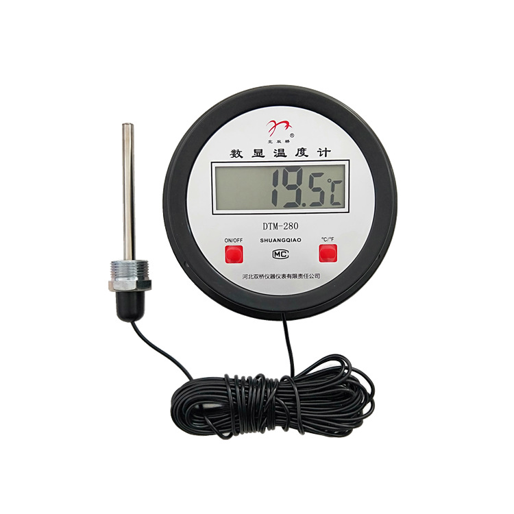 Digital display thermometer industrial digital electronic temperature watchband embedded waterproof probe greenhouse ginger cellar thermometer