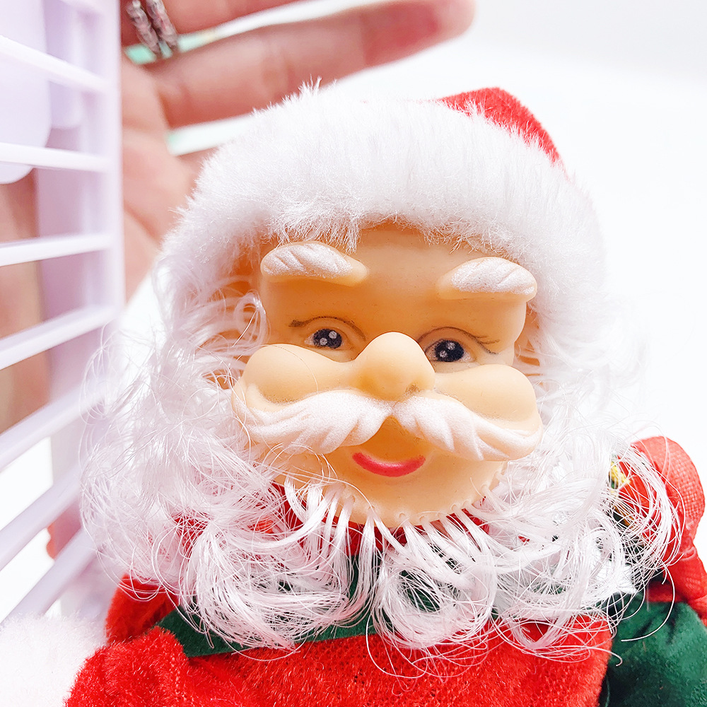 Paracadute Paracadutismo Babbo Natale Elettrico Elettrico Arrampicata Tenda di perline Arrampicata Scale Scala Decorazioni natalizie Giocattoli Regali_voghion.com