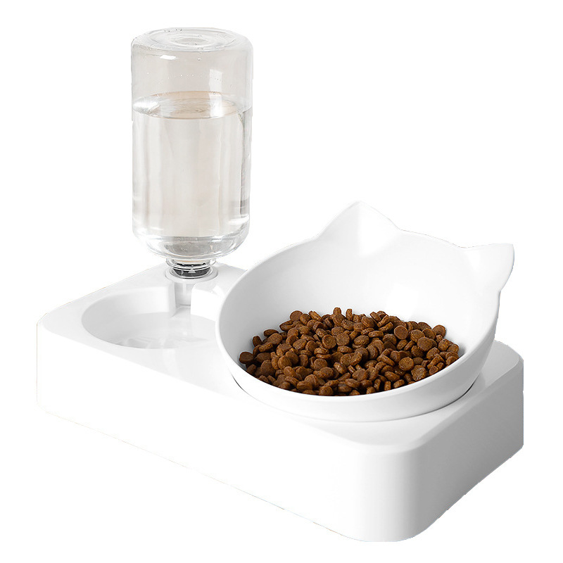 Pet water dispenser feeding dual-purpose cat bowl water dispenser automatic drinking water feeder dog supplies spot wholesale