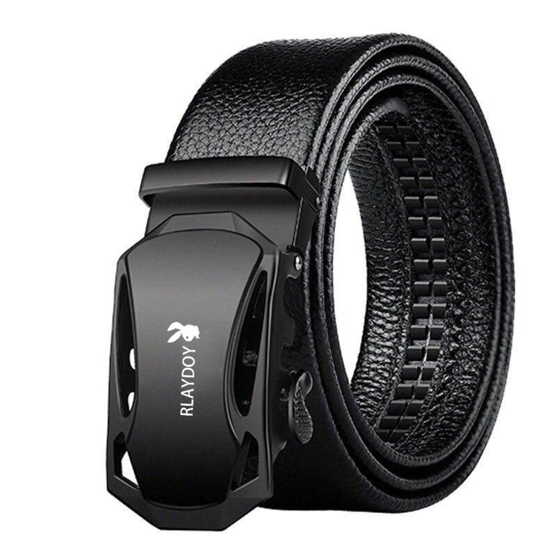 Childe Men's Belt Litchi Pattern Belt Casual Youth Automatic Buckle Suit Pants Belt All-match Automatic Buckle Belt