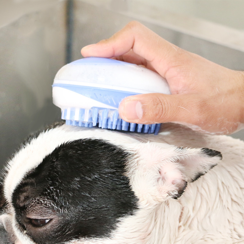 EliteYili Pet Supplies Cat and Dog Bathing Massage Brush Bath Liquid Squeeze Dog Comb Cleaning Beauty