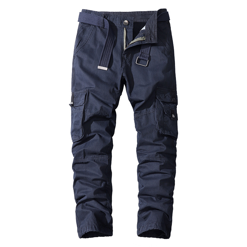 Amazon Four Seasons casual pants men's cotton multi-pocket trousers foreign trade washed sports overalls cross-border men's pants