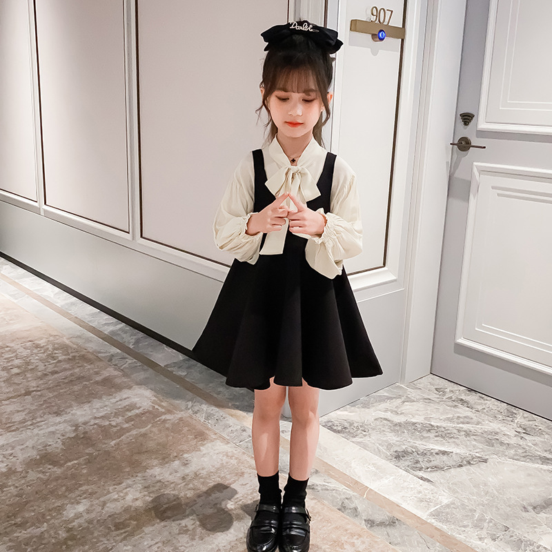 Girls' Autumn Suit 2020 New Korean-style Children's Strand Skirt Two-piece Set for Big Children and Little Girls Fashion