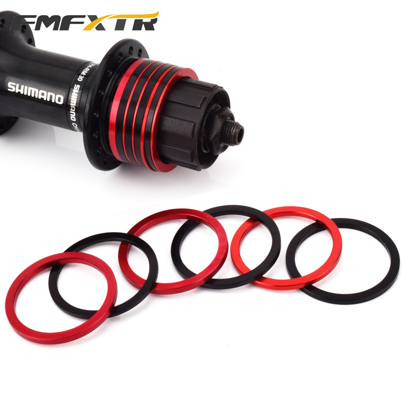 Flywheel washer bicycle bicycle mountain bike BB axle flywheel gasket hub tower base backing ring CNC aluminum alloy