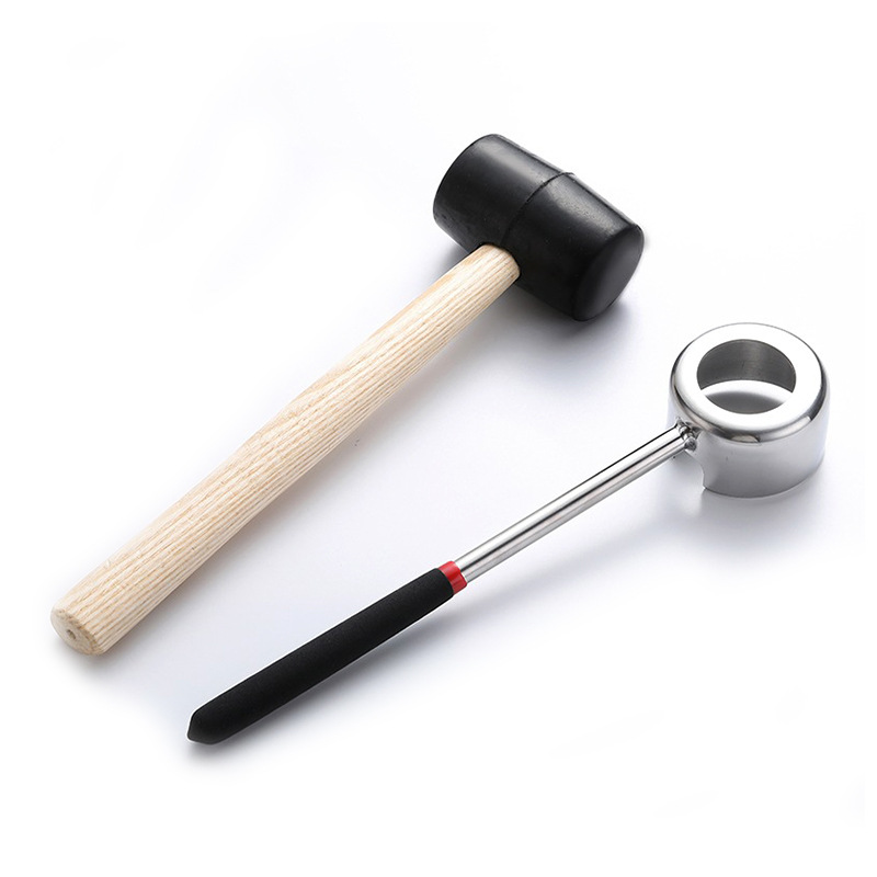 Factory Direct supply stainless steel coconut opener coconut shell opener coconut knife tool coconut green punch in stock