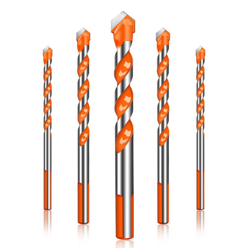 Ceramic tile drill set glass concrete cement wall electric drill drilling multifunctional overlord drill turning head Triangle drill