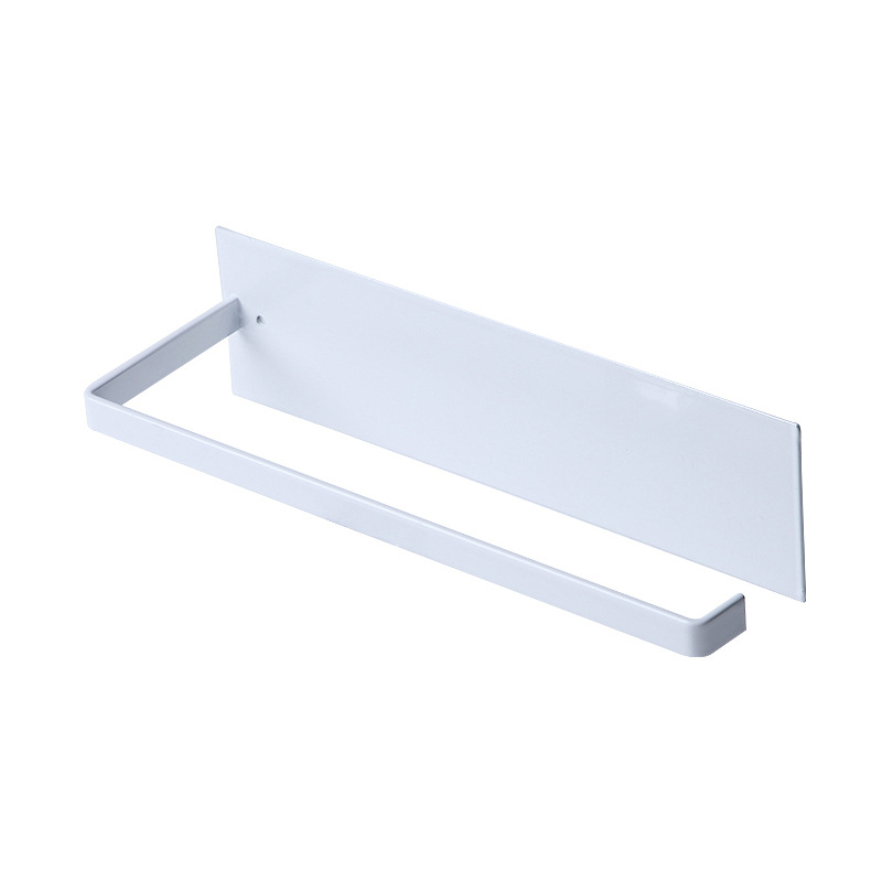 Japanese-style Roll Paper Holder Kitchen Punch-free Cabinet Paste Tissue Holder Wall-mounted Roll Paper Rag Storage Rack