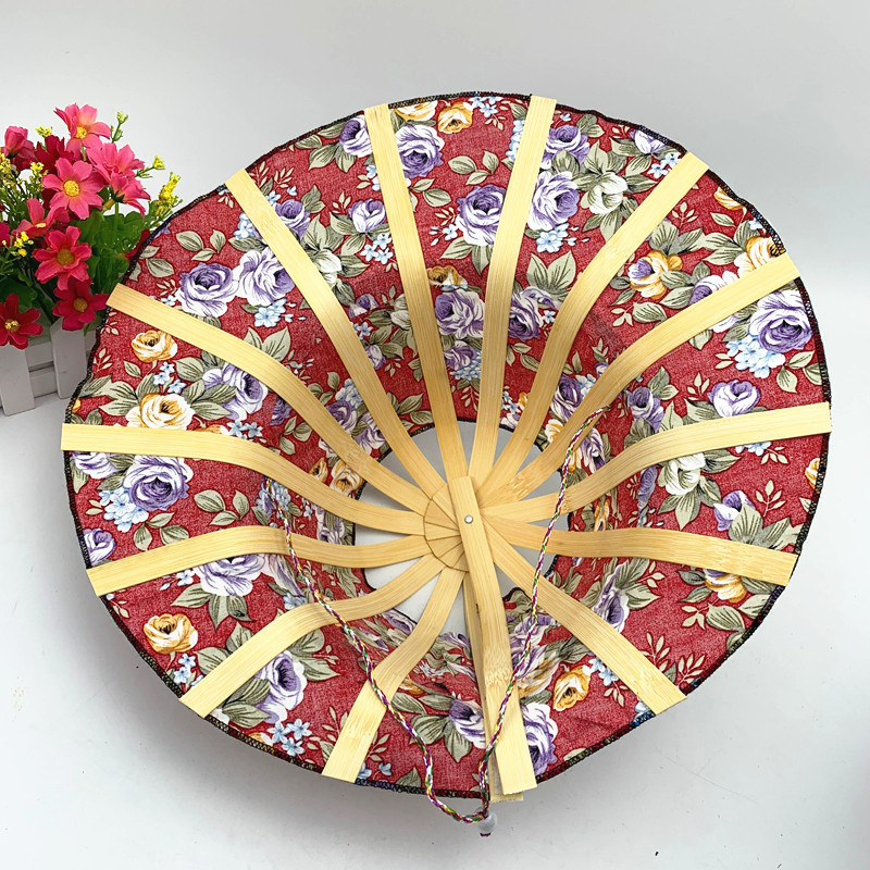 Spring and summer sunshade sunscreen fashion bamboo fan hat foldable bamboo fan hat multifunctional travel fan hat wholesale