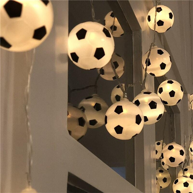 2022 Qatar World Cup Bar Theme Decorative Creative Football Decorative Light Small Lights Hanging LED String Light