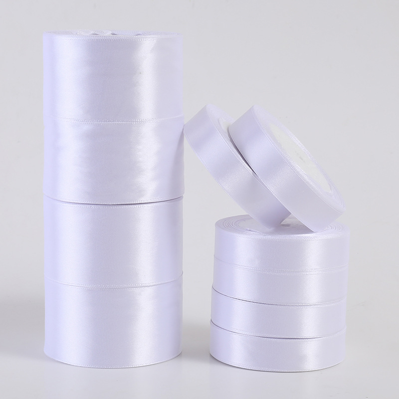 3.8cm Wide Pure White Bleached Color Ribbon Baking Gift Box Ribbon Floral Packaging Ribbon Bow DIY Ribbon